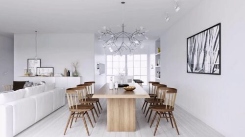 Ideas para decorar un salón nórdico moderno