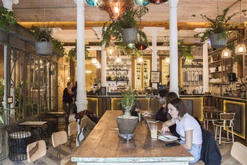 Café claro para la cocina