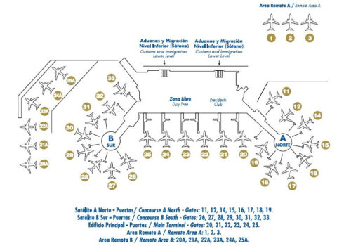 Guía de Mapas del Aeropuerto Internacional de Tocumen Guía de Mapas del Aeropuerto Internacional de Tocumen
